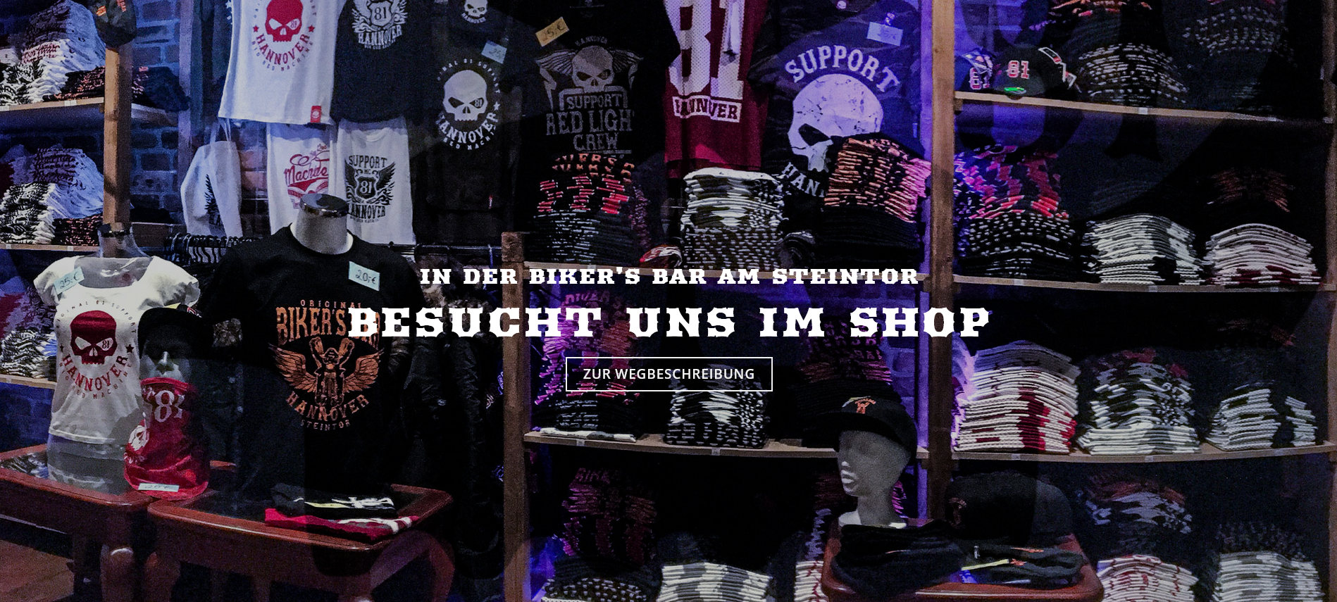 Merchandise Shop | Biker´s Bar Hannover
